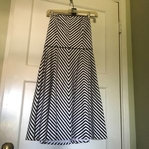 Strapless chevron dress - White House Black Market